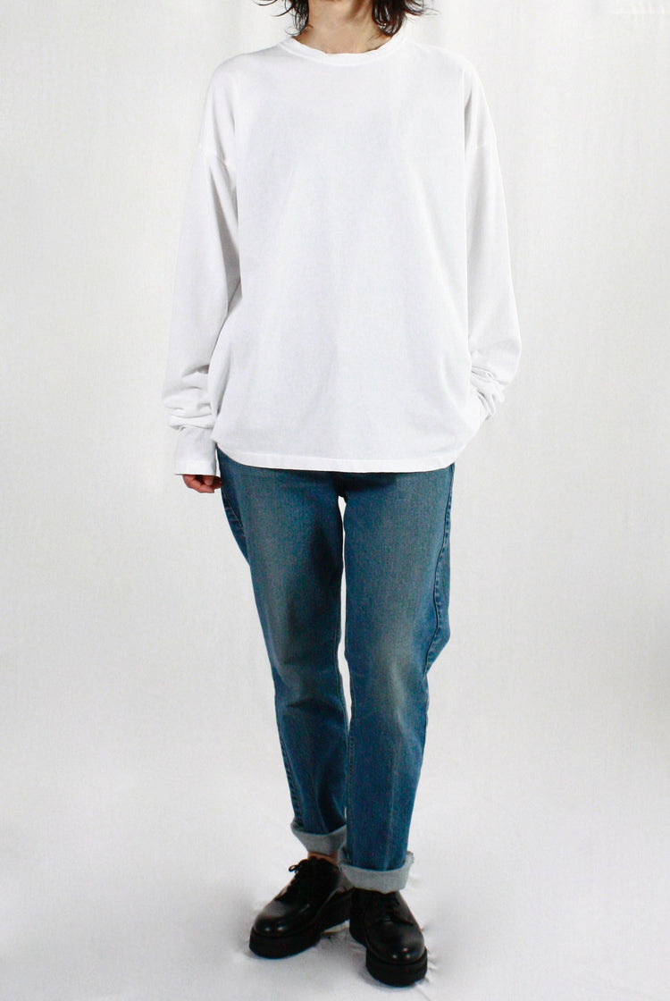 SEA / GRAPHIC L/S TEE(SEAVALLEY BACK PRINT)・MILK・