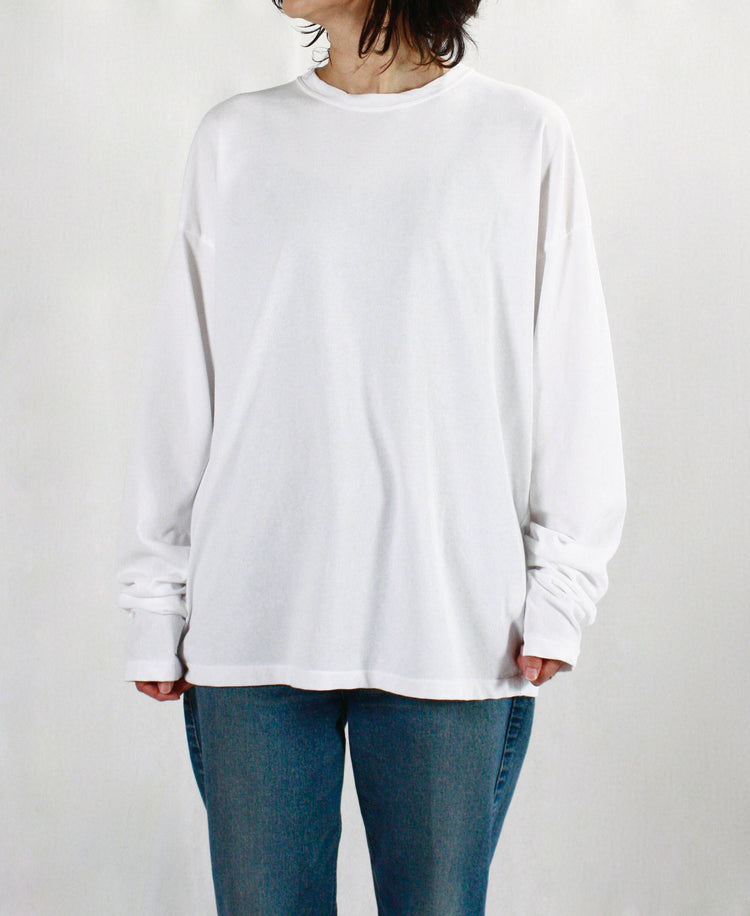 SEA / GRAPHIC L/S TEE(SEAVALLEY BACK PRINT)・MILK・