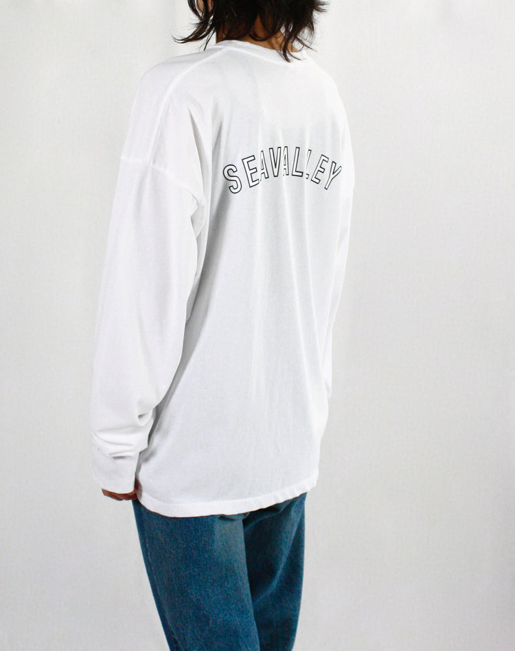 SEA / GRAPHIC L/S TEE(SEAVALLEY BACK PRINT)・MILK・