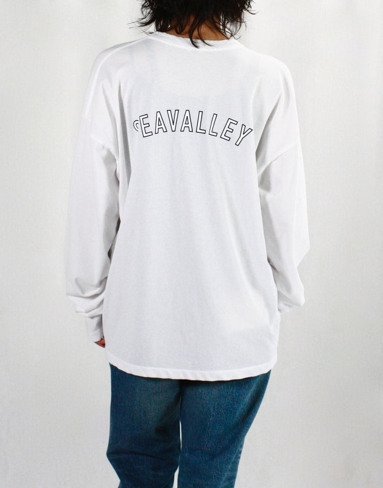 SEA / GRAPHIC L/S TEE(SEAVALLEY BACK PRINT)・MILK・