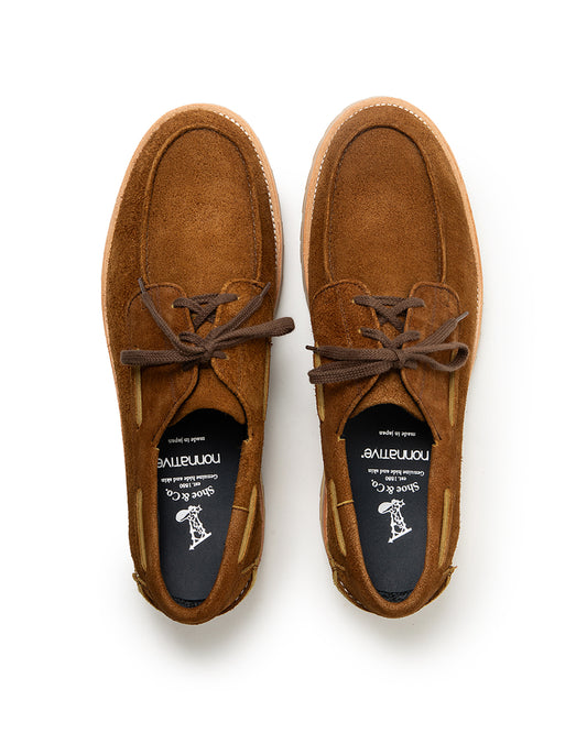 nonnative / MARINER MOC SHOES COW LEATHER WITH GORE-TEX / COLA BROWN / NN-F4659