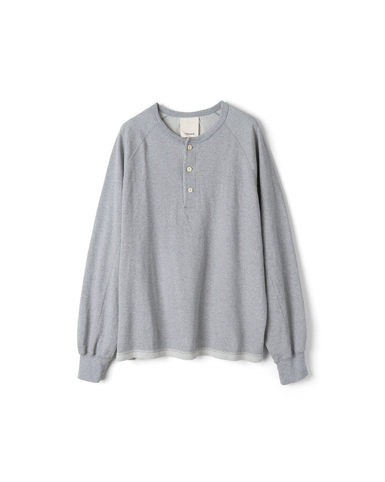 refomed / WASTE HENRY NECK TEE / GREY / RECU-035