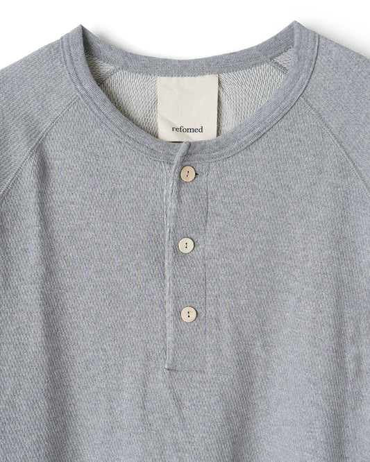 refomed / WASTE HENRY NECK TEE / GREY / RECU-035
