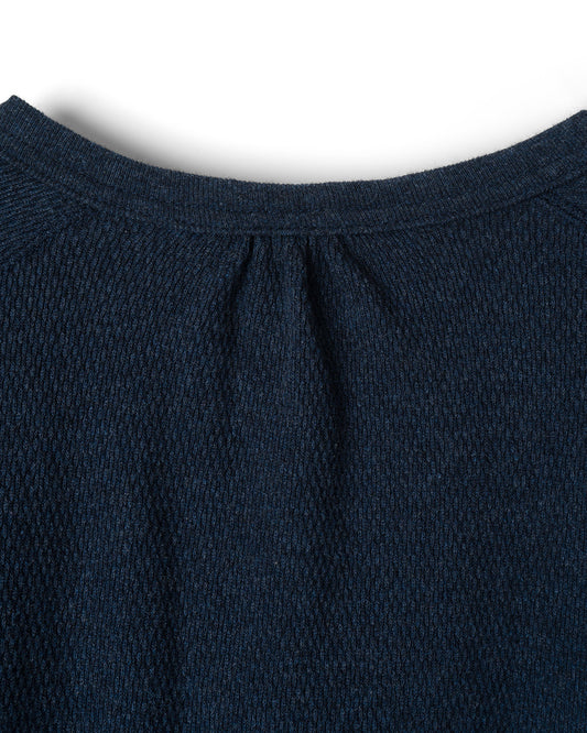 refomed / WASTE HENRY NECK TEE / NAVY / RECU-035