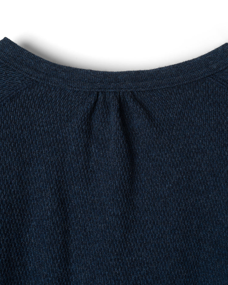 refomed / WASTE HENRY NECK TEE / NAVY / RECU-035