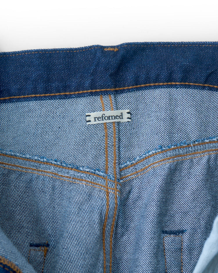 refomed / FRESH MAN DENIM WIDE PANTS by EDWIN"OW" / INDIGO / REPT-ED001 |