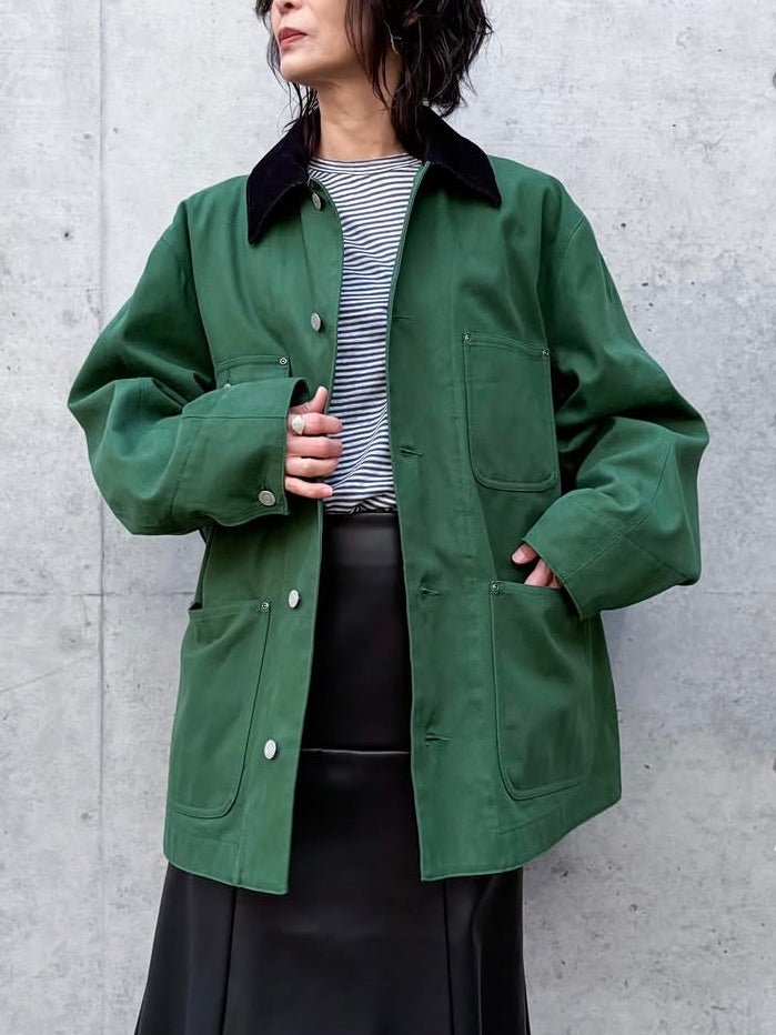 BLAMINK / RESORT コットンカバーオール / DK.GREEN / 7925-200-0015