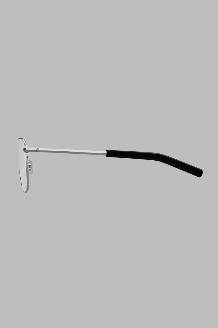 E5 eyevan × HYKE / EH-2 / METALLIC SILVER × CLEAR / 19375