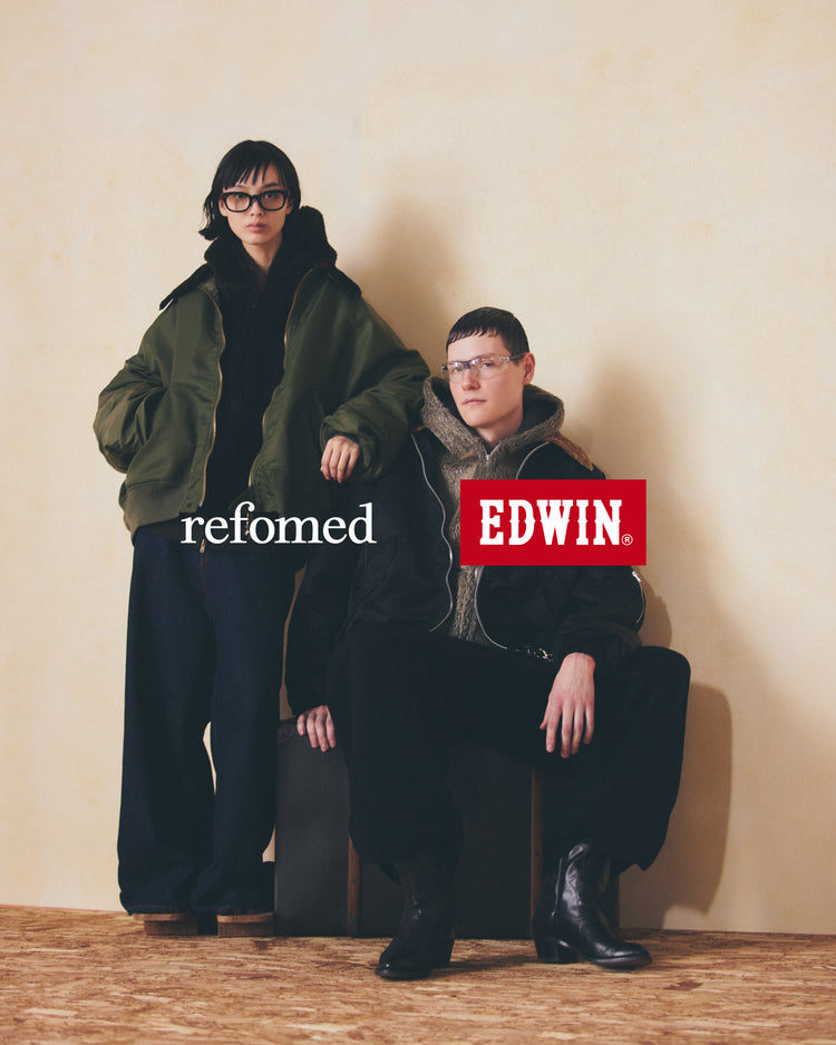 refomed / FRESH MAN DENIM WIDE PANTS by EDWIN"OW" / INDIGO / REPT-ED001 |