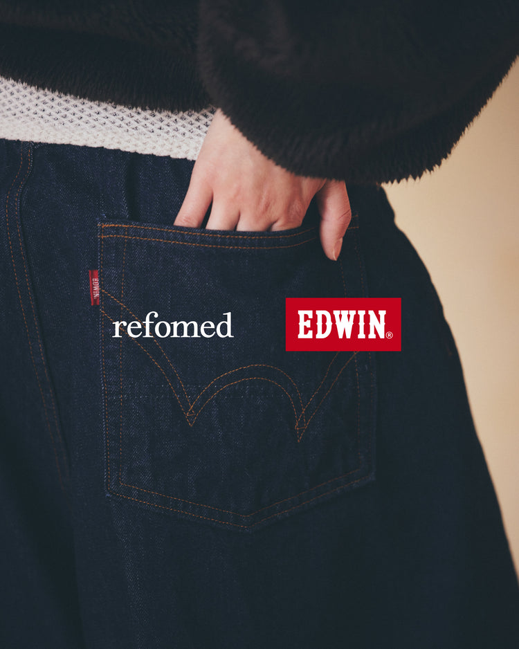 refomed / FRESH MAN DENIM WIDE PANTS by EDWIN"OW" / INDIGO / REPT-ED001 |