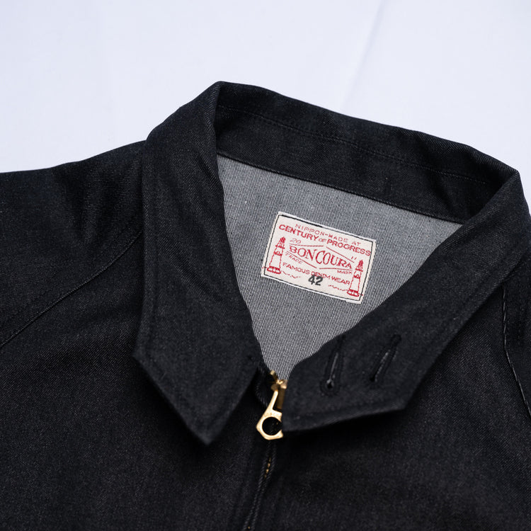 BONCOURA / Dog Ear Jacket West Point Denim / BLACK