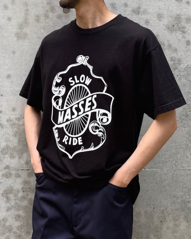 MASSES / T-SHIRT SLOW RIDE / BLACK
