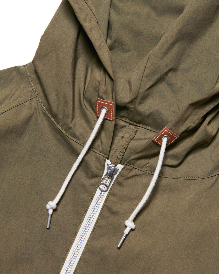 SOPHNET. / LIGHT POPLIN ZIP-UP HOODIE / KHAKI / SPNT-252061