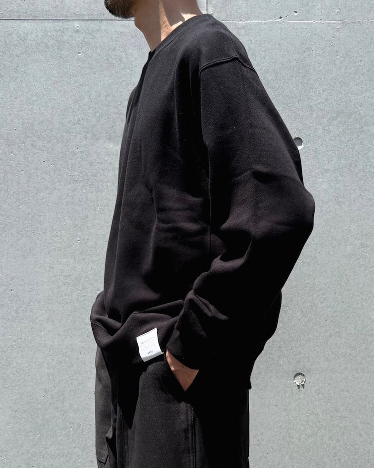HYKE / SWEAT SHIRT / BLACK / 12415