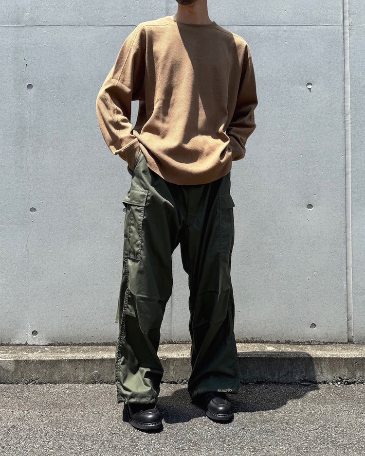 HYKE / THERMAL SHIRT/ REGULAR FIT / COYOTE BROWN / 12421