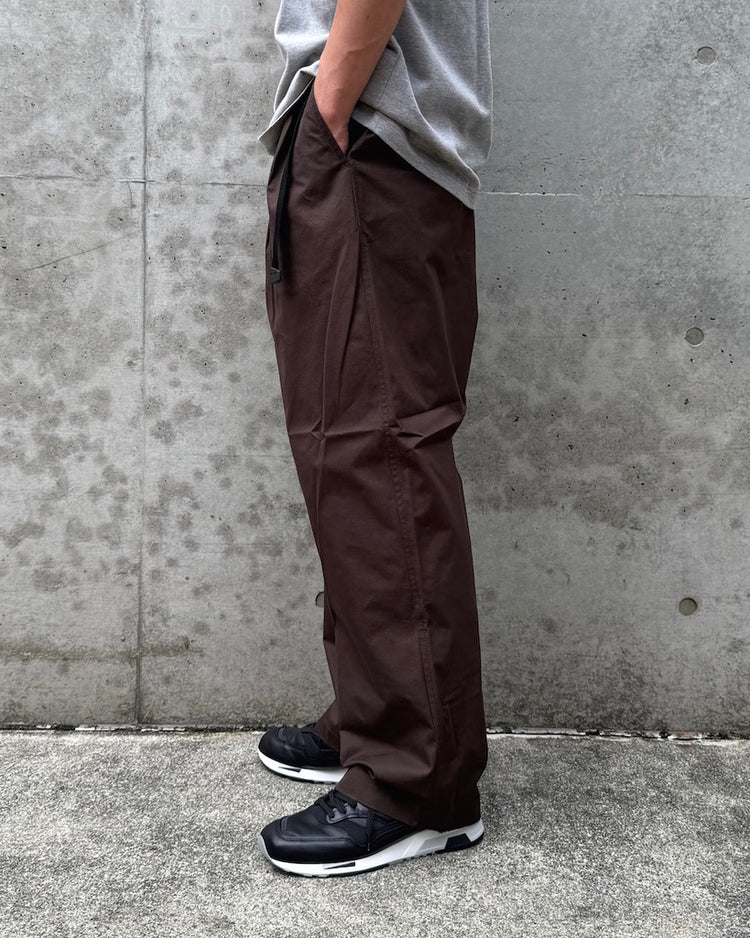 COMME des GARCONS HOMME / 綿ツイル 二ドム加工 Belted Pants / HP-P012-051-3 / BROWN
