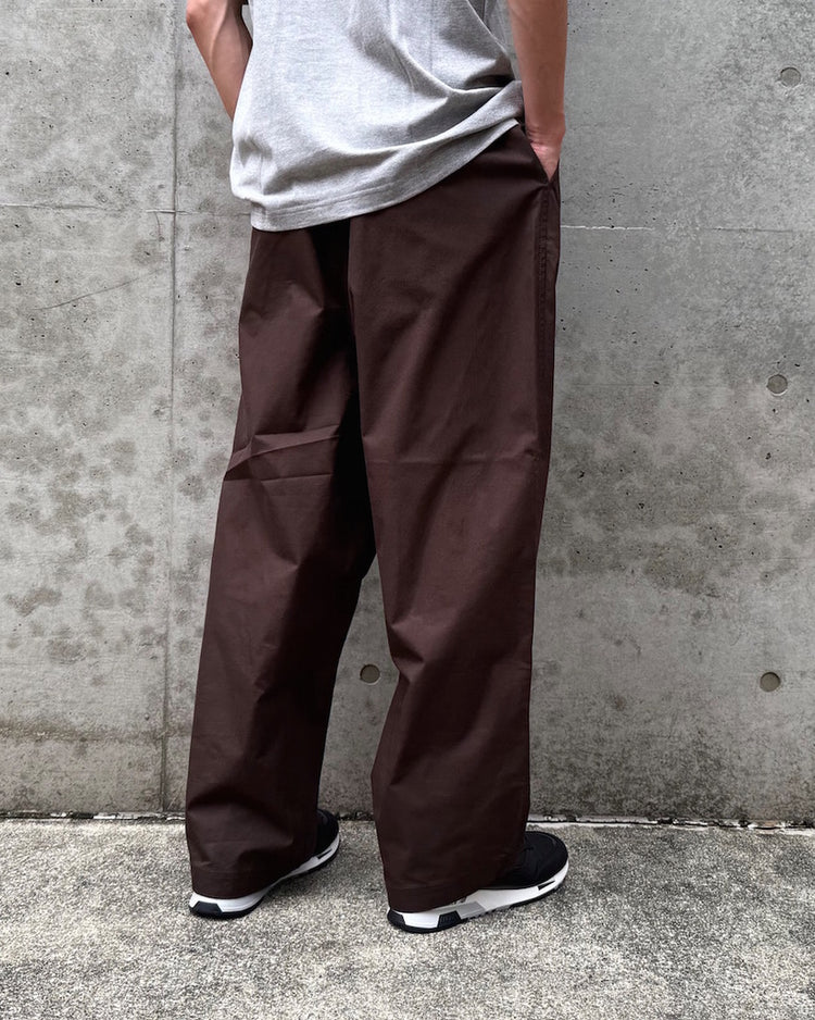 COMME des GARCONS HOMME / 綿ツイル 二ドム加工 Belted Pants / HP-P012-051-3 / BROWN