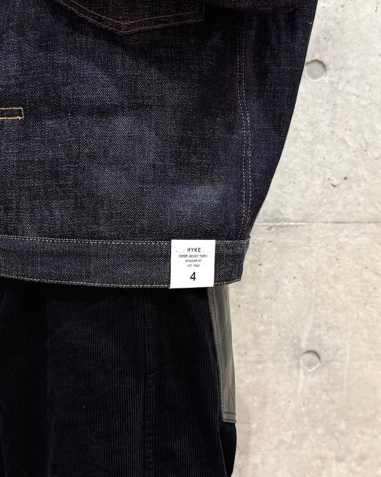 HYKE / DENIM JACKET TYPE 1 REGULAR FIT / ORIGINAL BLUE / 17561