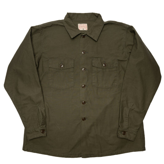 BONCOURA / Utility Shirt Back Satin / OLIVE