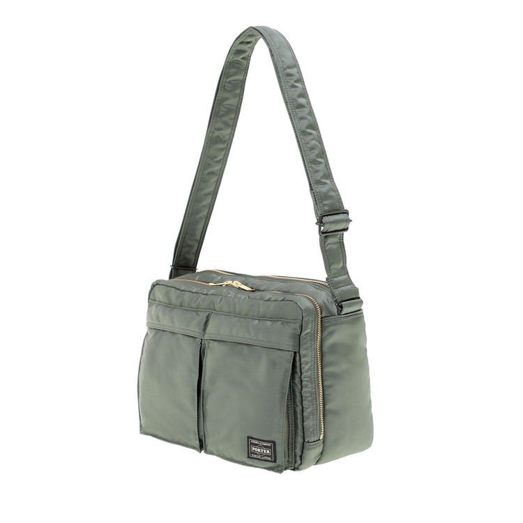 PORTER / TANKER SLING BAG W zip(L)622-08633 / SAGE GREEN