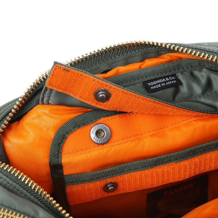 PORTER / TANKER SLING BAG W zip(L)622-08633 / SAGE GREEN