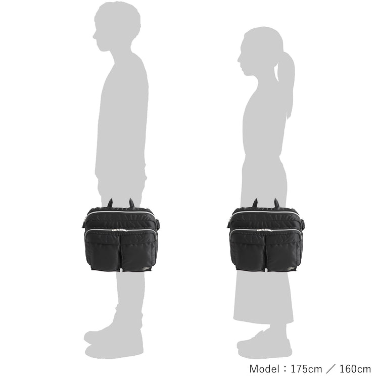 PORTER / TANKER SLING BAG W zip(XL) / 622-15153 / BLACK
