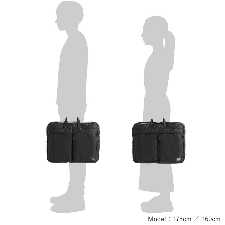 PORTER / TANKER 2WAY DOCUMENT BAG W zip / 622-15151 / BLACK