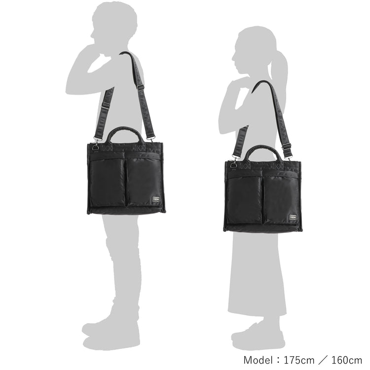 PORTER / TANKER SQUAER TOTE BAG(L)/ 622-27843 / BLACK