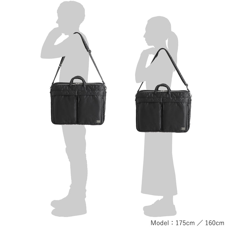 PORTER / TANKER 2WAY DOCUMENT BAG W zip / 622-15151 / BLACK