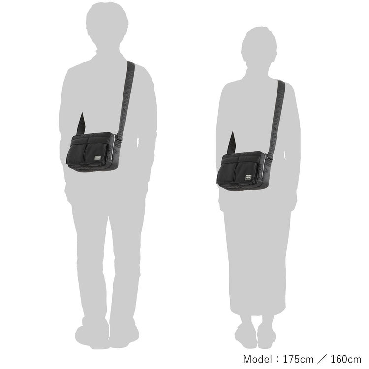 PORTER / TANKER SLING BAG W zip / 622-15154 / BLACK