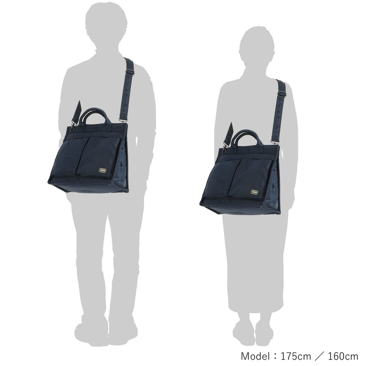 PORTER / TANKER SQUAER TOTE BAG(L)/ 622-27843 / アイアンブルー