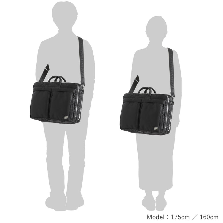 PORTER / TANKER 2WAY DOCUMENT BAG W zip / 622-15151 / BLACK