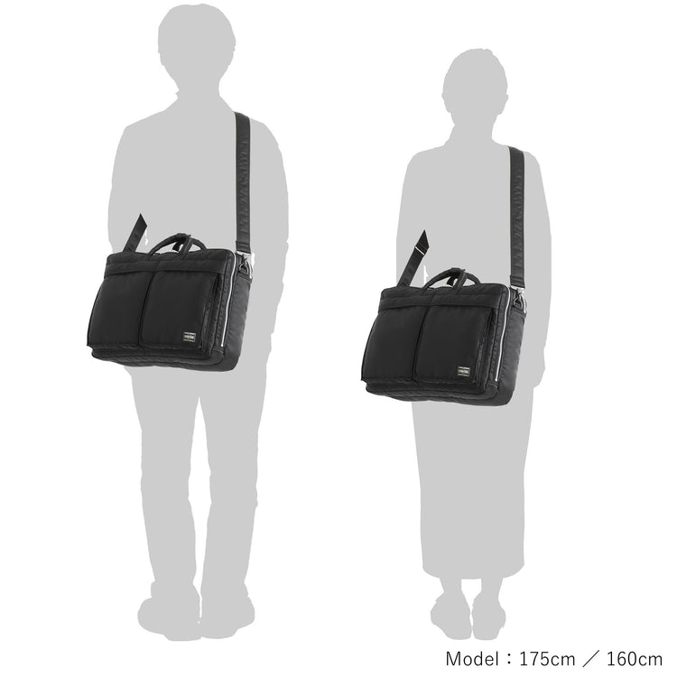 PORTER / TANKER 3WAY DOCUMENT BAG W zip / 622-26107 / BLACK