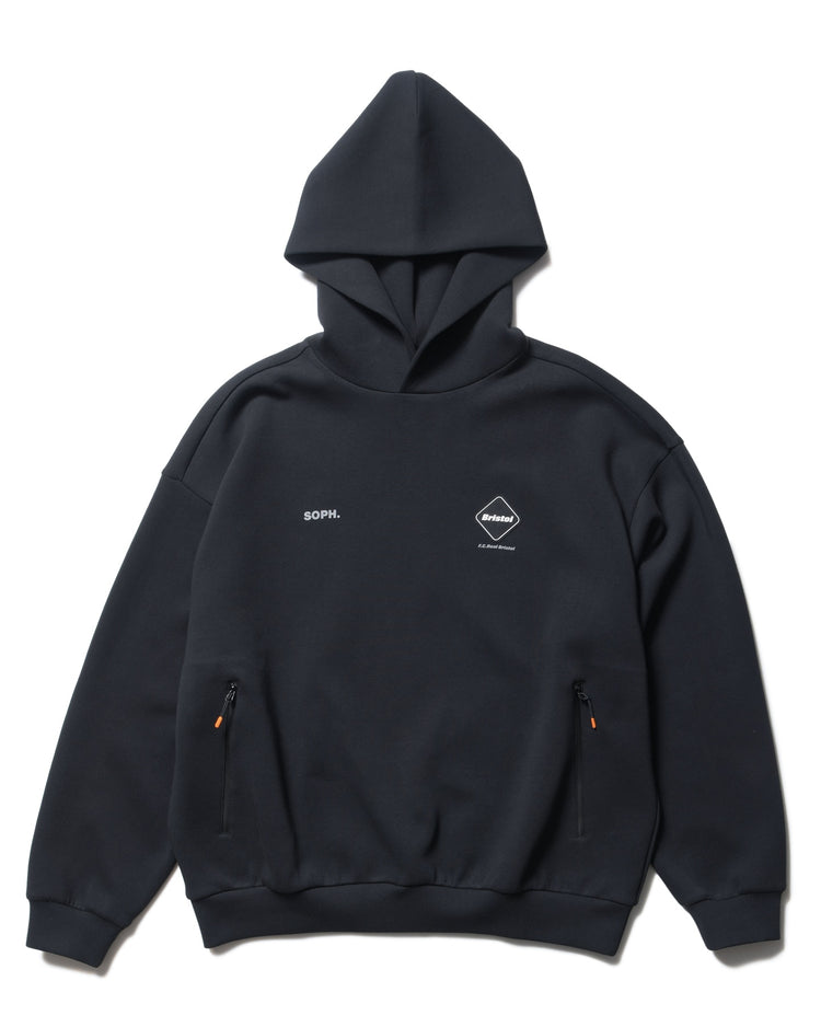 F.C.Real Bristol / TECH SWEAT TEAM BAGGY HOODIE / BLACK / FCRB-250015