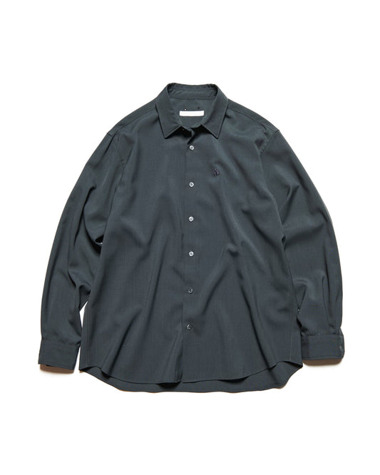 SOPHNET. / HIGH-TWIST POPLIN RELAX-FIT SHIRT / CHARCOAL GRAY / SPNT-252035