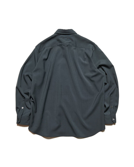 SOPHNET. / HIGH-TWIST POPLIN RELAX-FIT SHIRT / CHARCOAL GRAY / SPNT-252035