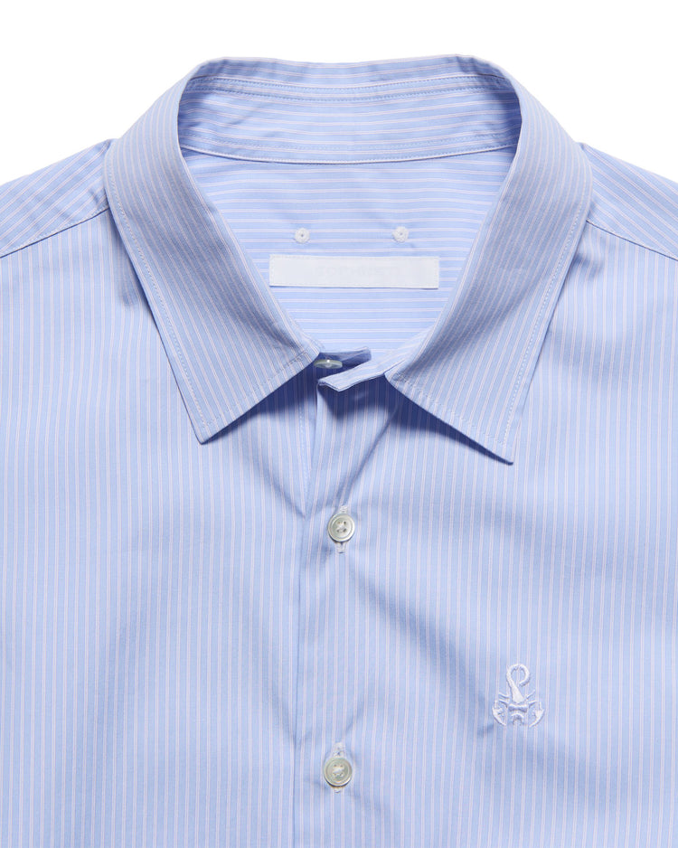SOPHNET. / SUVIN GIZA RELAX-FIT SHIRT / BLUE(STRIPE) / SPNT-260010