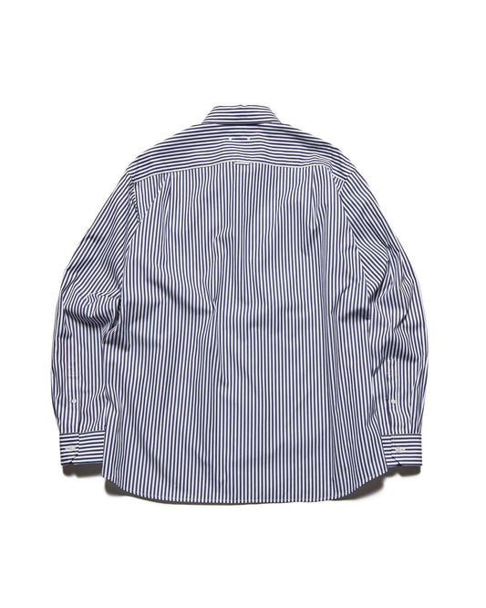 SOPHNET. / SUVIN GIZA RELAX-FIT SHIRT / NAVY(STRIPE) / SPNT-260010