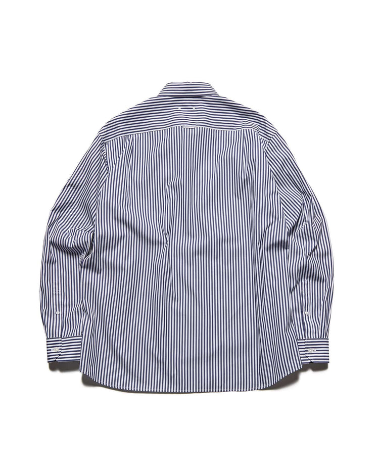 SOPHNET. / SUVIN GIZA RELAX-FIT SHIRT / NAVY(STRIPE) / SPNT-260010