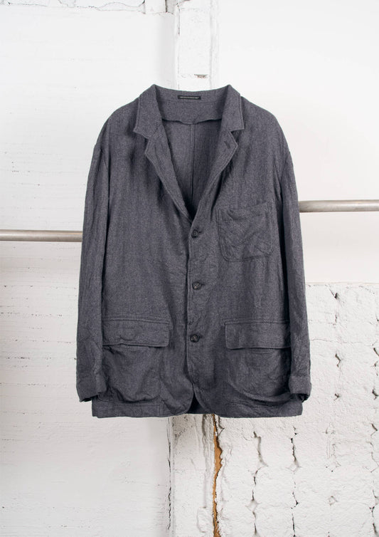 Y's × MASSES_SHRINK 4 BUTTONS JACKET / GRAY