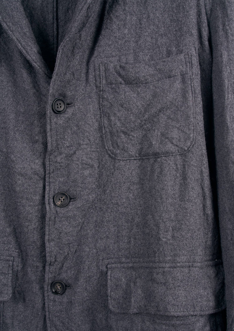 Y's × MASSES_SHRINK 4 BUTTONS JACKET / GRAY
