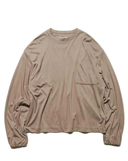 uniform experiment / IN-SEWING L/S TEE / LIGHT BROWN / UE-252008