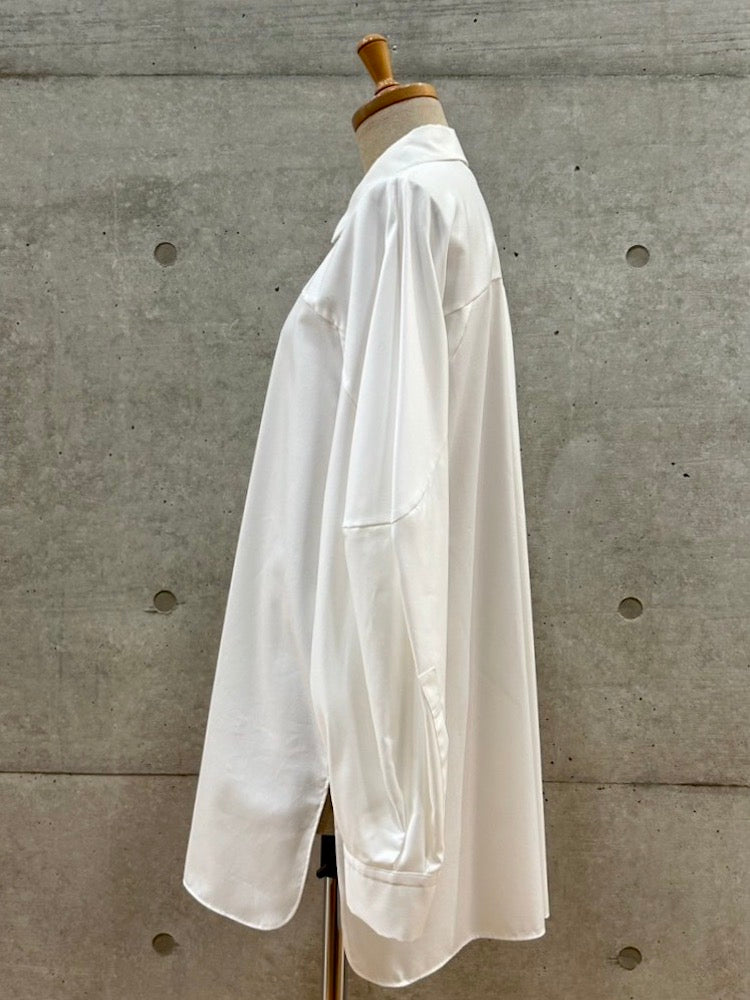 någonstans / wide box shirt / Salt / 470IA430-0421