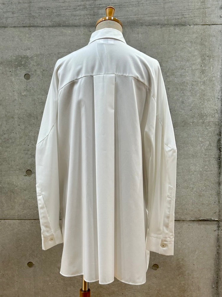 någonstans / wide box shirt / Salt / 470IA430-0421