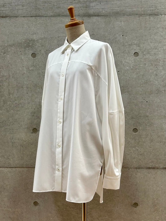 någonstans / wide box shirt / Salt / 470IA430-0421