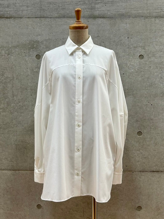 någonstans / wide box shirt / Salt / 470IA430-0421