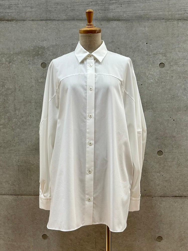 någonstans / wide box shirt / Salt / 470IA430-0421