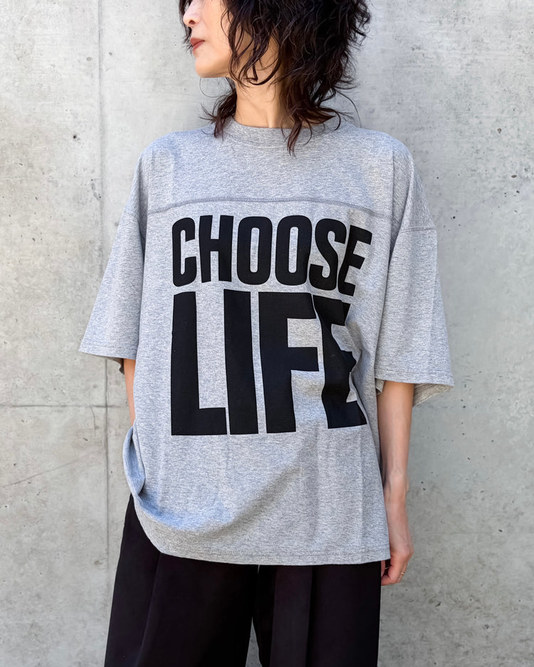 KATHARINE HAMNETT / ORGANIC SLOGAN BIG TEE / T.GRAY / KHT-12