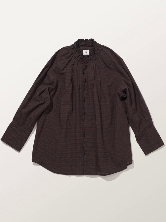 DU TANGO / ネックシャーリングシャツ / BROWN / DS-0263