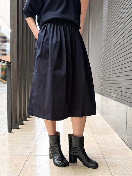 MADISONBLUE / GATHER SKIRT C/LI / NAVY / MB261-6014